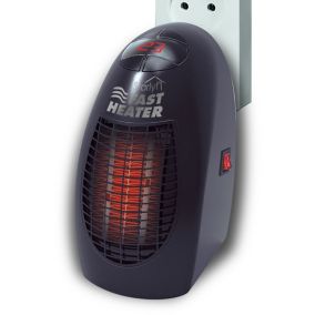 Chauffage d'appoint à technologie thermo céramique Fast Heater noir