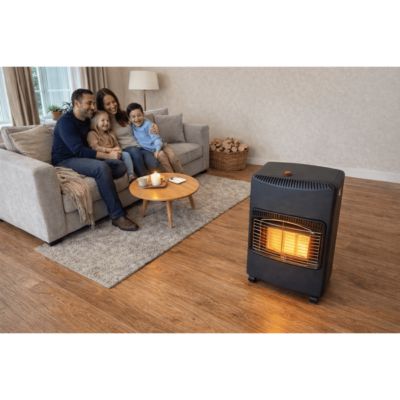 Chauffage d'appoint gaz 4200W + Connectique gaz incluse 3 puissances de chauffe - Poele à gaz mobile Intérieur 120m3 NIKLAS