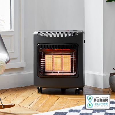 Chauffage d'appoint à gaz Ektor Mini 4200W  Livré avec tuyau à visser