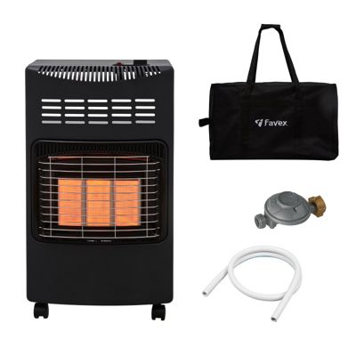 Chauffage d'appoint à gaz Göteborg pliable  Tuyau et détendeur inclus, Housse
