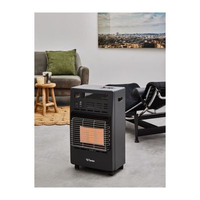 Chauffage d'appoint infrarouge au gaz butane KERN - Allumage par piezo - Surface de chauffe jusqu'a 40 m² - 3 niveaux de puissa