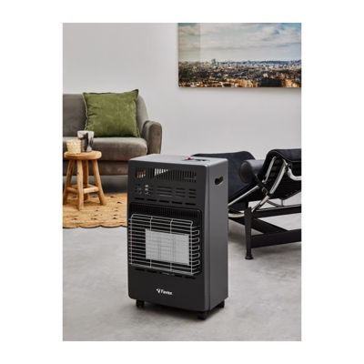 Chauffage d'appoint infrarouge au gaz butane KERN - Allumage par piezo - Surface de chauffe jusqu'a 40 m² - 3 niveaux de puissa