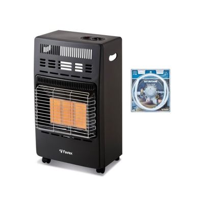 Chauffage d'appoint infrarouge au gaz butane KERN - Allumage par piezo - Surface de chauffe jusqu'a 40 m² - 3 niveaux de puissa