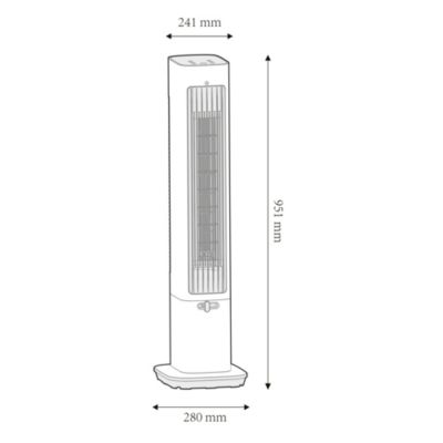 Chauffage d'appoint réversible Goodhome 2200W