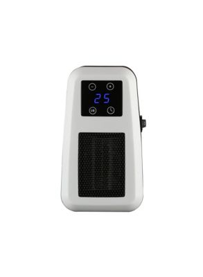 Chauffage d'appoint soufflant compact blanc et noir 390W