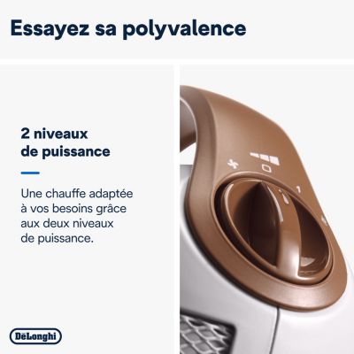 Chauffage d'appoint soufflant en céramique Delonghi blanc 1800W