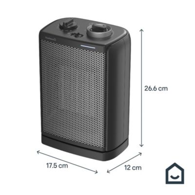 Chauffage d'appoint soufflant GoodHome PTC noir 2000W