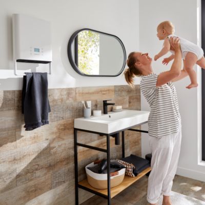 Chauffage d'appoint soufflant mural 2000W blanc - GoodHome Araxes
