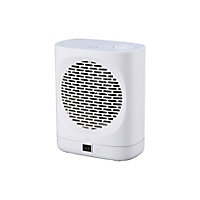 Chauffage d'appoint soufflant oscillant GoodHome Colenso blanc 2000W
