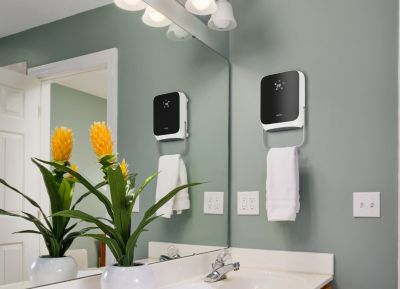 Chauffage d'appoint soufflant pour salle de bain 2000W avec porte ...