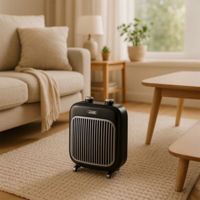 Chauffage d'appoint soufflant pour salle de bain 2000W noir Scholtes