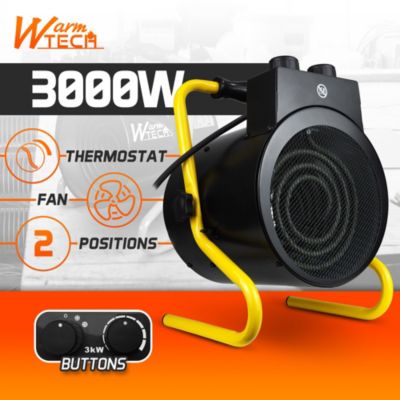 Chauffage d atelier 3000W avec thermostat WarmTech