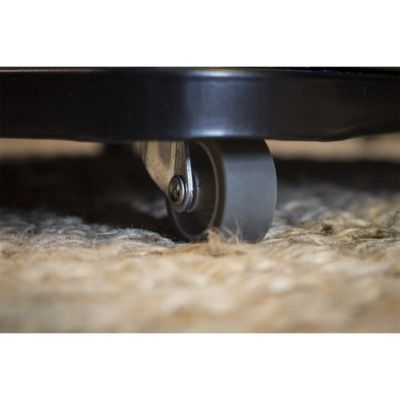 Chauffage à gaz 3.4 KW mobile Noir Effet feu + Tuyau gaz + Détendeur butane Manhattan SAHARA