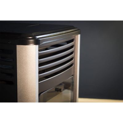 Chauffage à gaz 3,4KW Bleu Effet feu + Tuyau gaz + Détendeur butane Manhattan Sahara