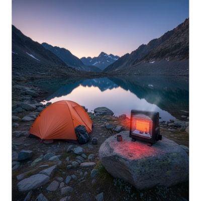 Chauffage à gaz portable 1700W Piezo Sécurité thermocouple Camping Pêche Project