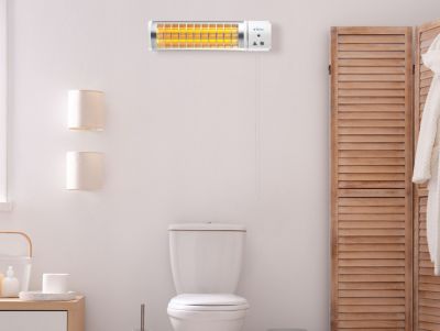 Chauffage halogène 1200W pour salle de bain