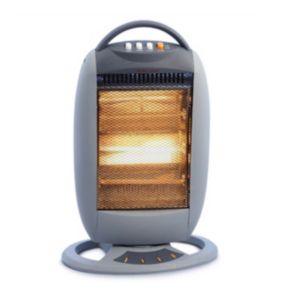 Chauffage infrarouge Oscillant 1200W Classic Electrique Anti basculement NIKLAS