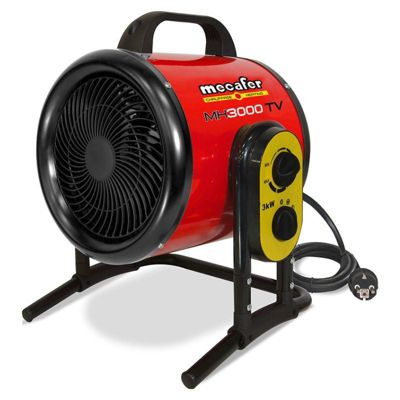 Chauffage Électrique Mecafer Mh3000tv - 3000w - 2 Vitesses De Chauffe