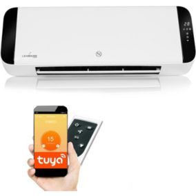 Chauffage mural avec 2 niveaux de puissance 1000,2000 W  Mural avec Wi-Fi, télécommande