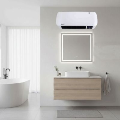 Chauffage Soufflant Electrique 2000W Céramique Mural / A poser avec Télécommande & Thermostat Salle de Bain Chambre PLEIN AIR