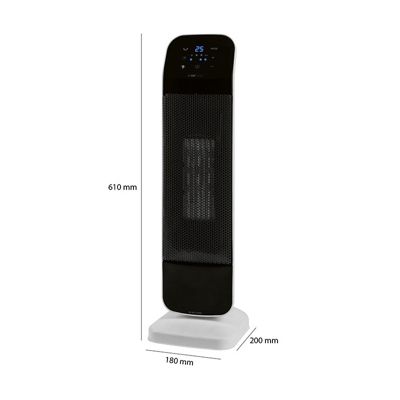 Chauffage soufflant en céramique tactile 2000W Clatronic HL 3763 Blanc