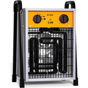 Chauffage Soufflant Industriel 5000W - Radiateur Electrique avec Thermostat Reglable + 2 Modes