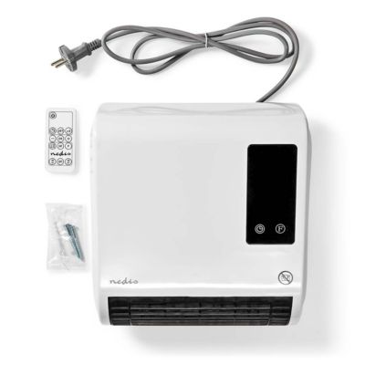 Chauffage soufflant éléctrique 2000W avec Télécommande Programmable Salle de bain Chauffe jusqu'à 20 m² NEDIS