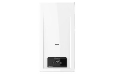 Chauffe-bain gaz instantané à poser, vertical, Ariston Akros Plus 11L/min
