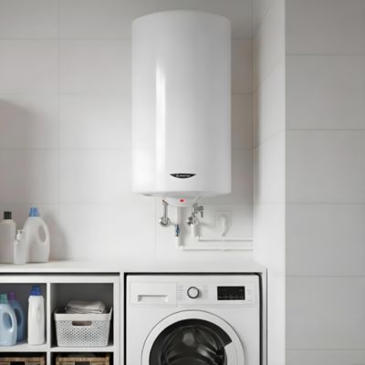 Chauffe-eau électrique 200 L stéatite Ariston Stileos à fixer au mur