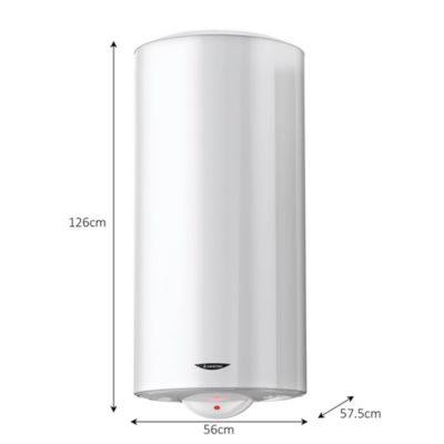 Chauffe-eau électrique 200 L stéatite Ariston Stileos à fixer au mur