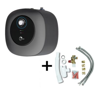Chauffe Eau Electrique ADROS 30L Sous Evier Sannover + Kit d'Installation Complet NF