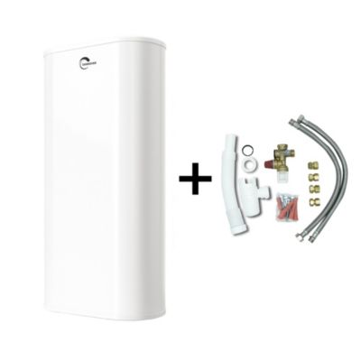 Chauffe Eau Electrique Plat Mural Multipositions Valorie Sannover 100 Litres + Kit d'Installation Complet NF
