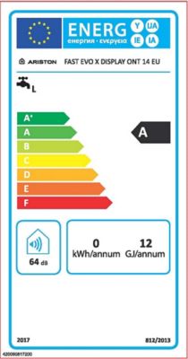 Chauffe-eau gaz instantané Ariston Fast Evo X 14 - gaz naturel