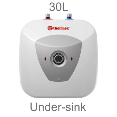 Chauffe-eau électrique HIT PRO 30L Thermex, Installation sous l'évier arrivées d'eau en haut