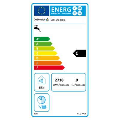 Chauffe eau électrique Vertical Sol De Dietrich Blindé 250 L