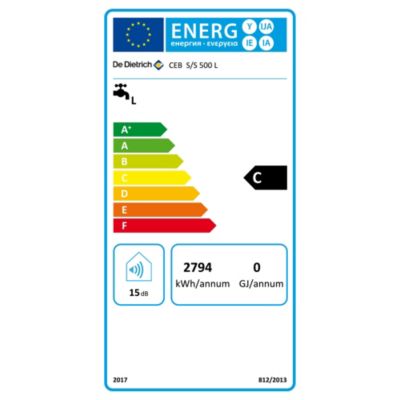 Chauffe eau électrique Vertical Sol De Dietrich Blindé 500 L