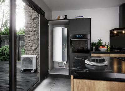 Chauffe-eau thermodynamique AEROMAX SPLIT 3 - stable 270 L - Pour 5 personnes - 1800 W - Profil XL - Diamètre : 600 mm - Hauteur
