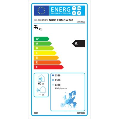 Chauffe-eau thermodynamique Ariston Nuos Primo Ambiant 240L