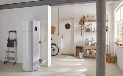 Chauffe-eau thermodynamique CALYPSO connecté vertical - Capacité 240L - Vertical sur socle - Dimensions (h x l x p) 1900x650x600