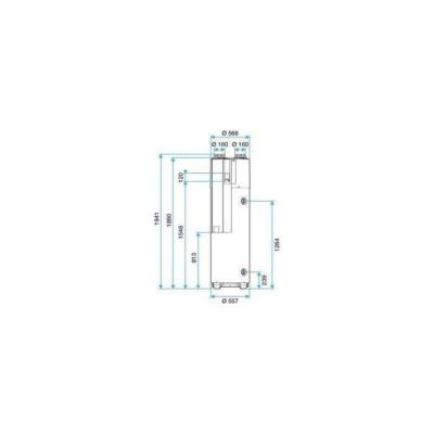Chauffe eau thermodynamique T.Flow Hygro+ - B200-FAN - MP connecté