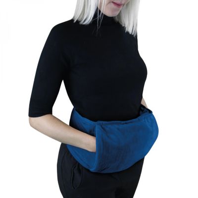 Chauffe mains, manchon chauffant 32 x 22 cm avec ceinture réglable - Bleu - Vivezen