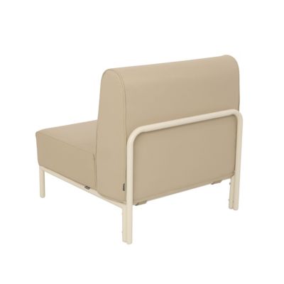 Chauffeuse pour salon pour jardin modulable en tissu beige Patio  Oviala