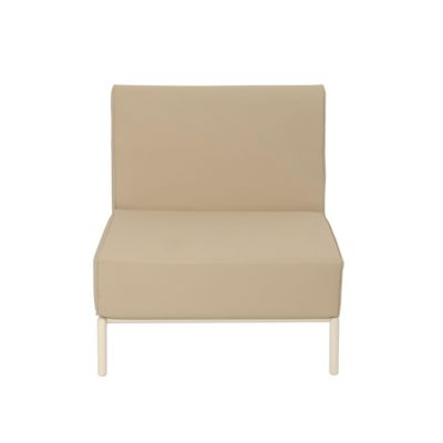 Chauffeuse pour salon pour jardin modulable en tissu beige Patio  Oviala