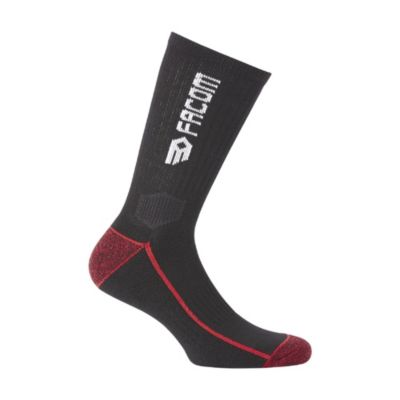 Chaussette de travail haute Facom noire Taille 39/40, 2 paires
