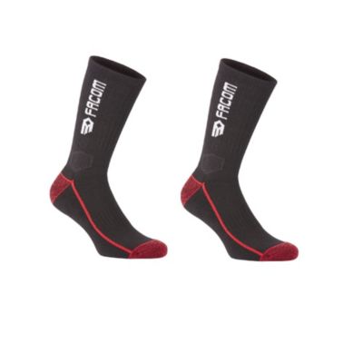 Chaussette de travail haute Facom noire Taille 39/40, 2 paires