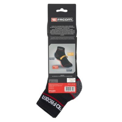 Chaussettes de travail courtes Facom taille 43 à 46, 3 paires