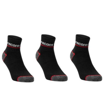 Chaussettes de travail courtes Facom taille 43 à 46, 3 paires