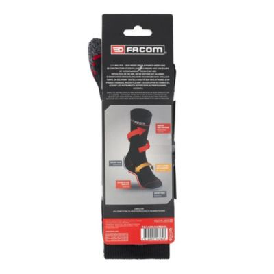 Chaussettes de travail longues Facom taille 43 à 46, 3 paires