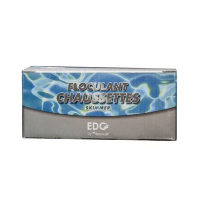 Chaussettes Floculantes Piscine - La boite - 8 Cartouches 125 g  1kg - Sous Sachet Perméable Intissé - Double Effet Floculant