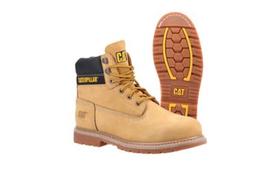 Chaussures De Sécurité Caterpillar Pour Homme - Taille 40 EU, Cuir Marron, Style Montant élégant, Occasion